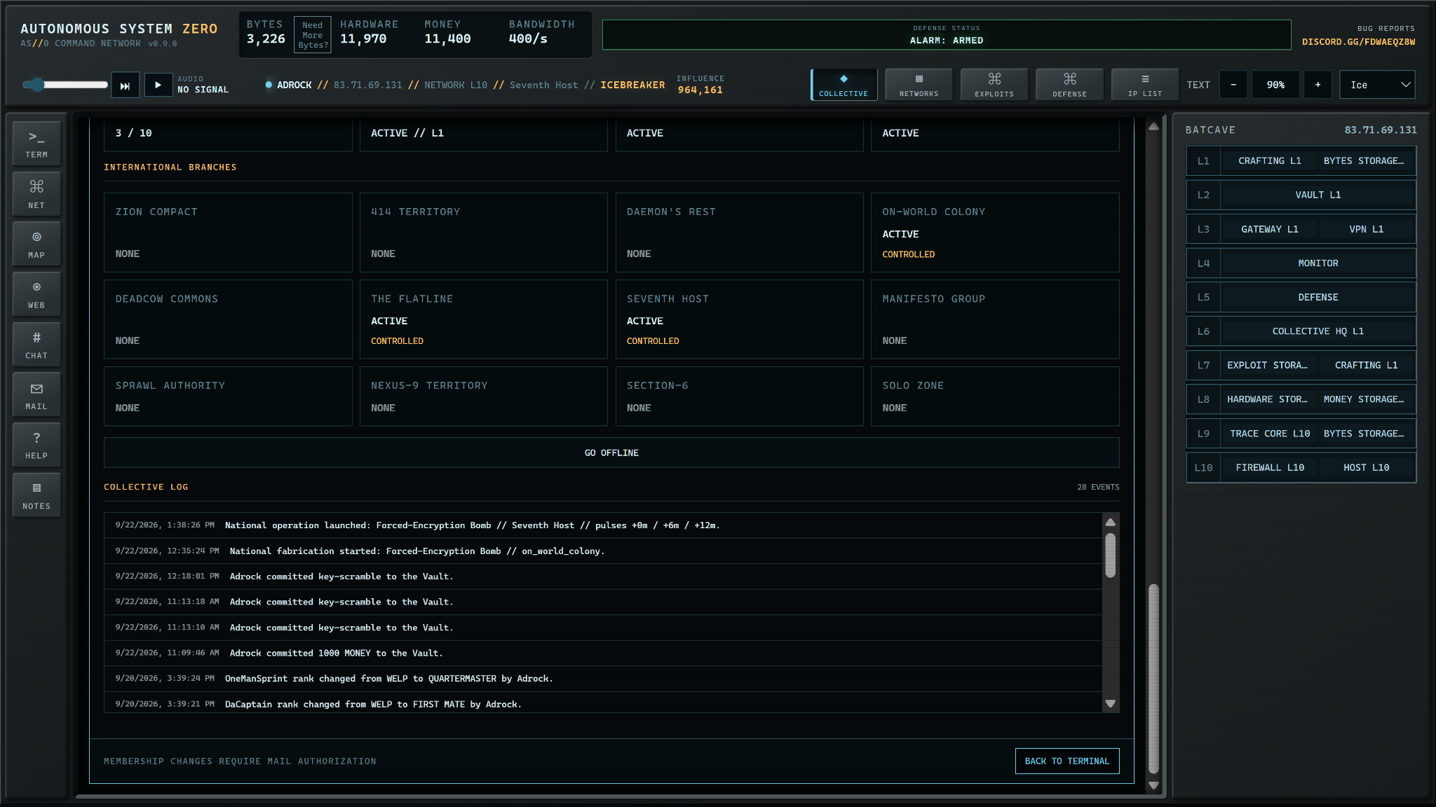 AS//0 — Collective Status/Logs