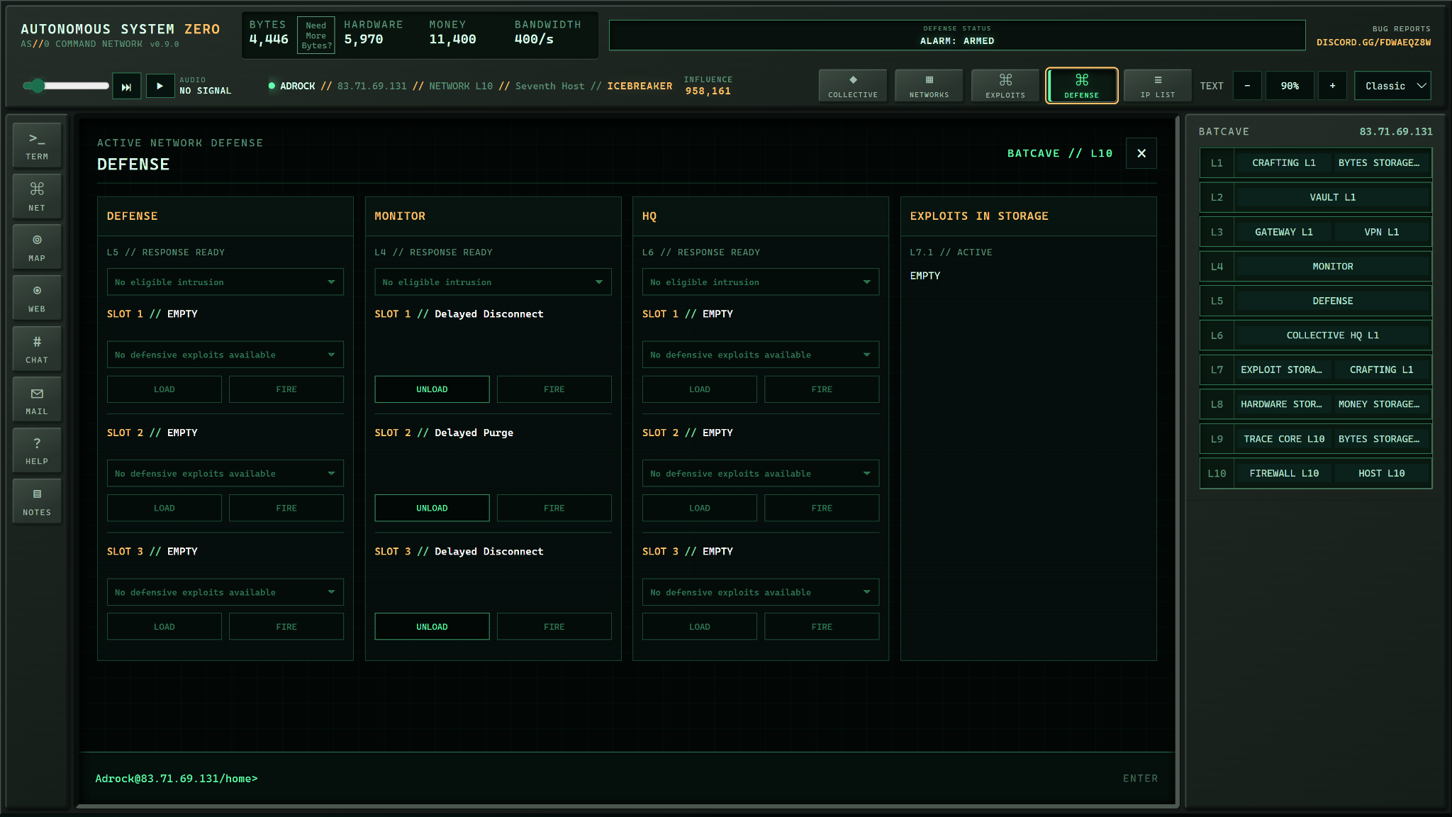 AS//0 — Adaptable Defense Scaffold